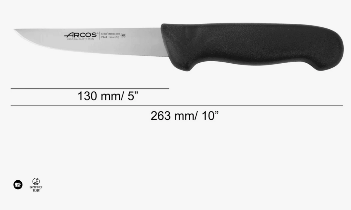 COUTEAU À DÉSOSSER 130MM NOIR