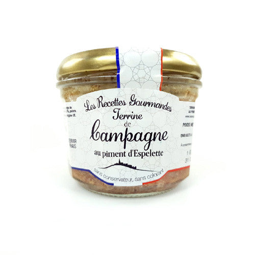 Terrine de Campagne au Piment d'Espelette Oliveras 90g