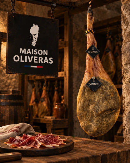 Jambon Duroc entier avec os – 7,5 kg – Affiné 24 mois