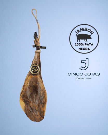 Jambon Ibérique Bellota 100% Pata Negra, Cinco Jotas 5J A/O de 6 kg