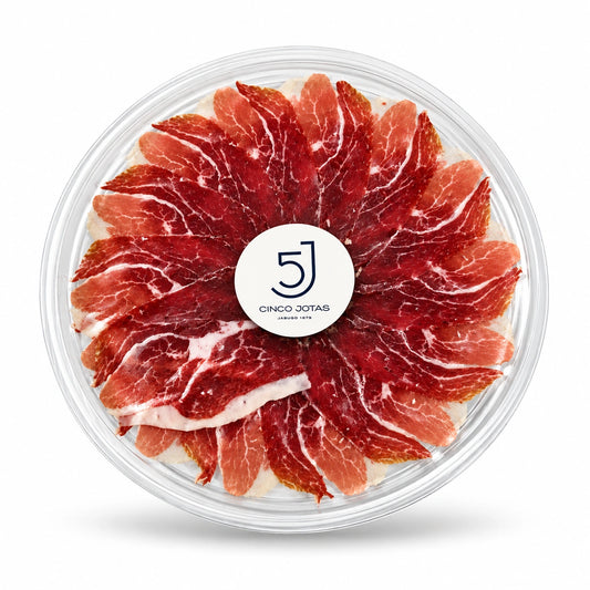 Prêt-à-servir : Jambon ibérique 100% Pata Negra Cinco Jotas 5j