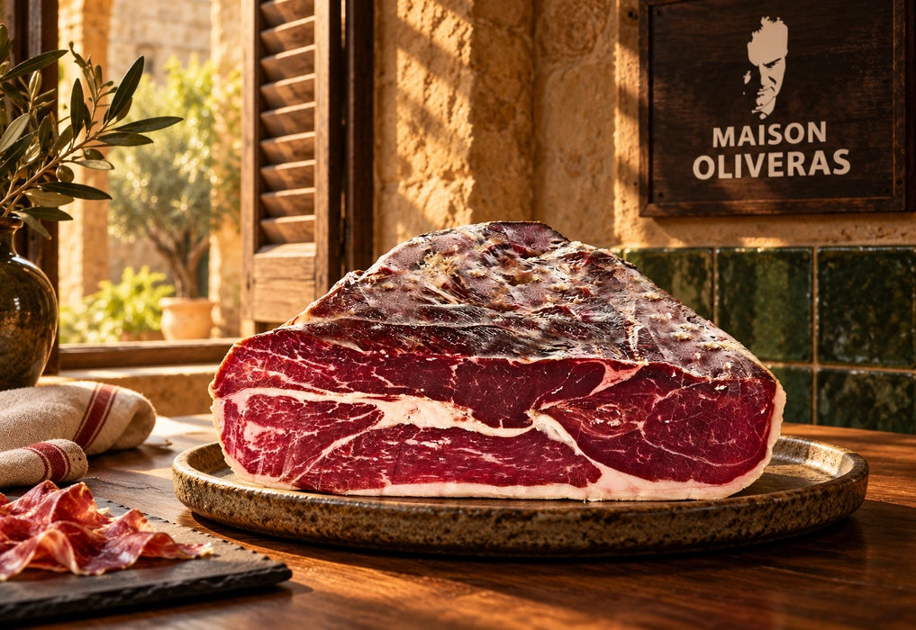 Demi Jambon Ibérique Cebo désossé – 2,2 kg – Affiné 36 mois
