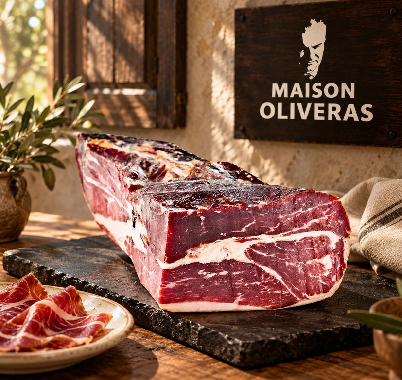 Jambon Ibérique Bellota – Quart désossé 1 kg – Affiné 42 mois