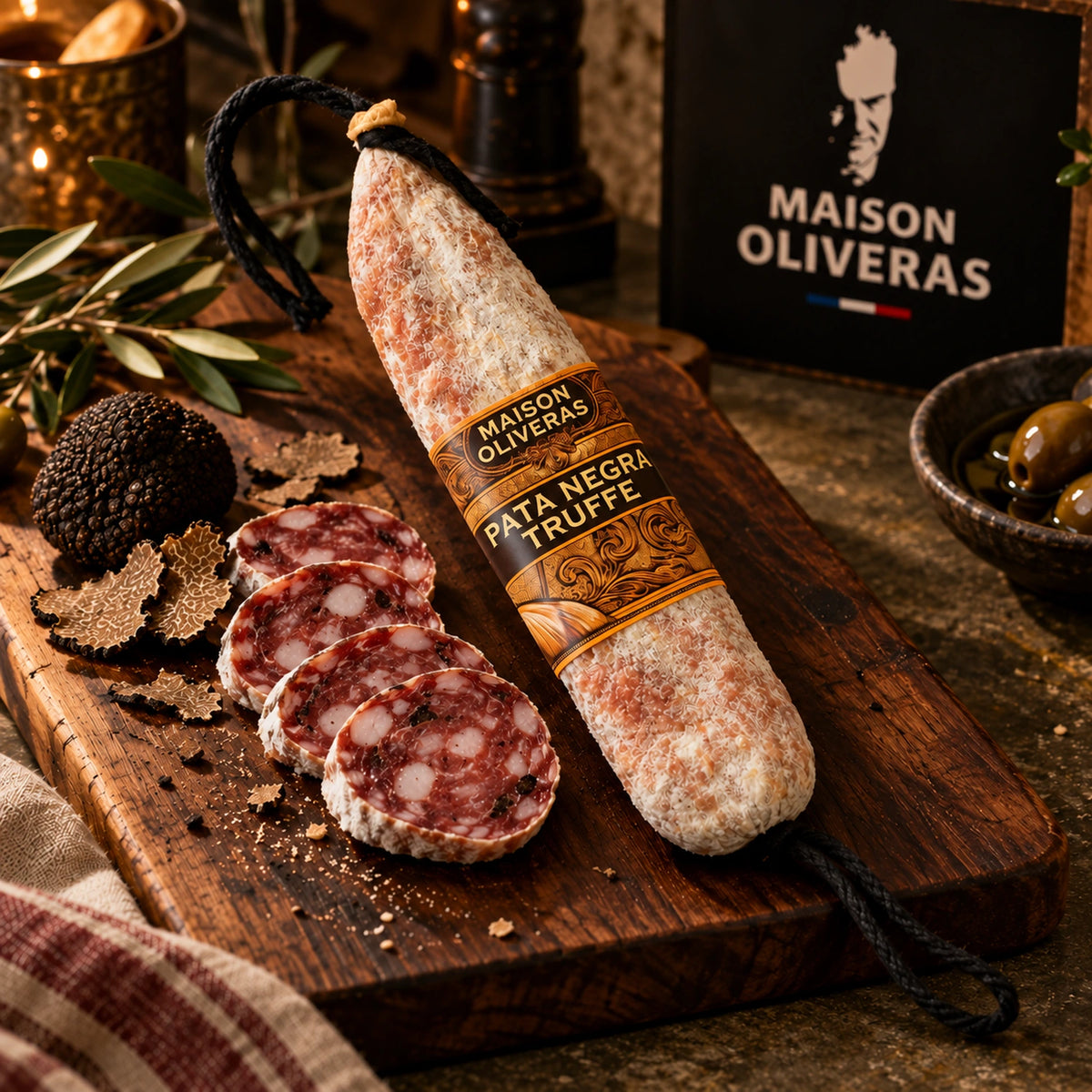 Saucisson Pata Negra à la Truffe noire 200 g